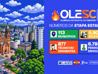 Arte de divulgação da 25ª Olesc em Lages