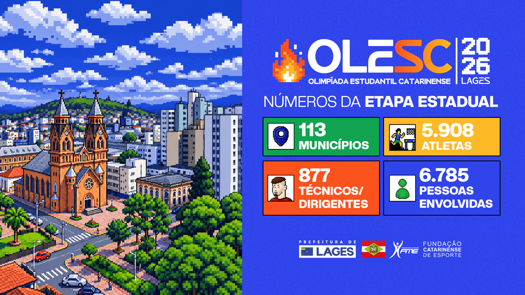 Lages receberá 5,9 mil atletas na Olesc a partir de 6 de outubro