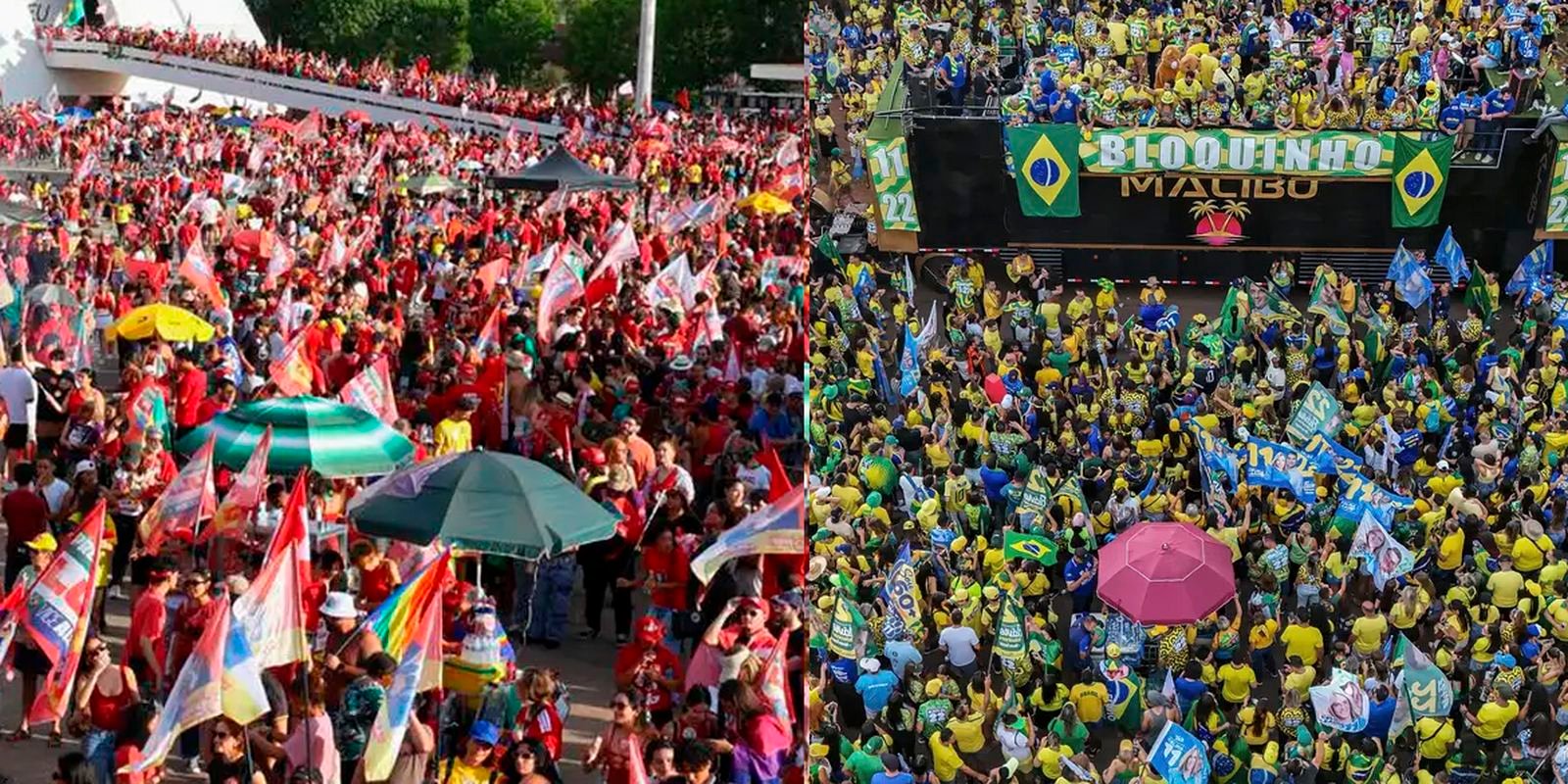 Atos de Lula e Flávio em Brasília ficam a 2 km um do outro