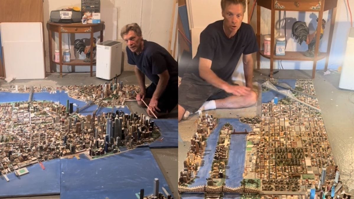Caminhoneiro passa 20 anos construindo Nova York em miniatura e ganha exposição