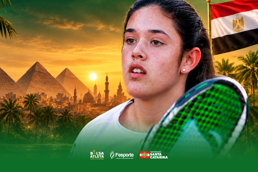 Duda Carbone, de 16 anos, vai ao mundial de tênis sub-16 no Egito