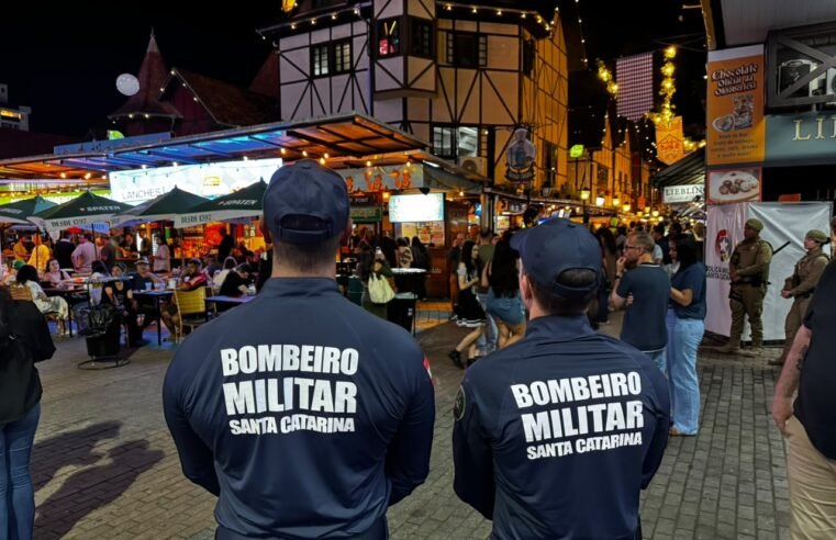 CBMSC reforça a segurança das Festas de Outubro em Santa Catarina