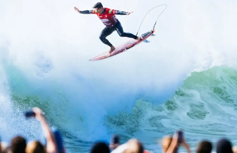 Gabriel Medina é vice em Peniche e sobe para 4º no ranking da WSL