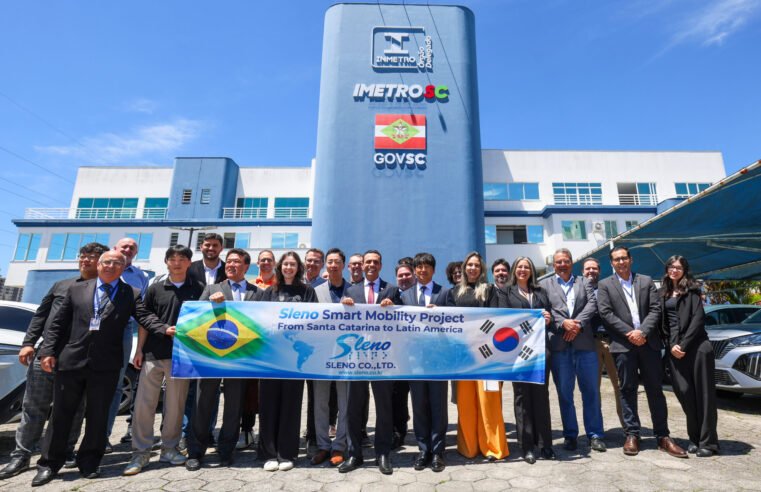 Imetro-SC recebe empresa sul-coreana para debater IA e monitoramento urbano