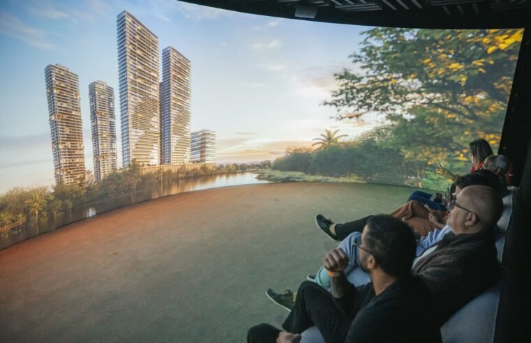 Lagom Perequê: sala imersiva apresenta residencial de R$ 3,5 bi