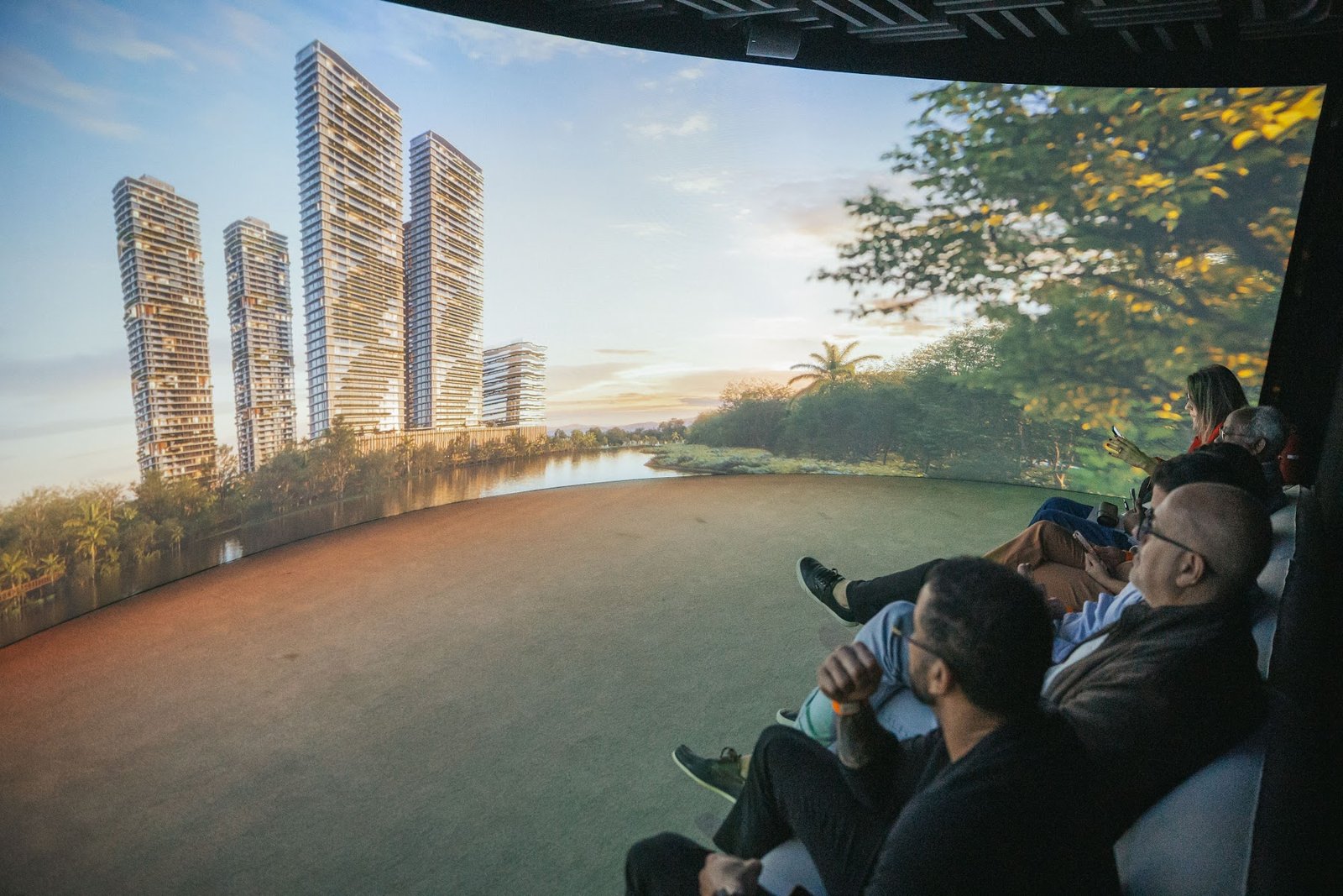 Lagom Perequê: sala imersiva apresenta residencial de R$ 3,5 bi