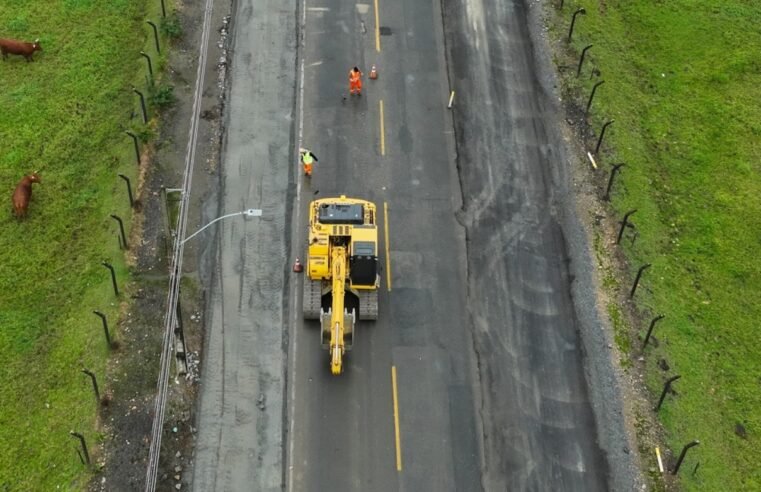 Terceiras faixas da SC-418, em Joinville, entram na reta final